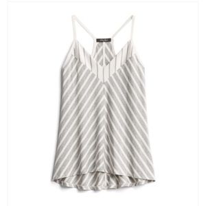 Laila Jayde gray/white striped tank